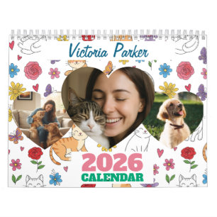 Calendário de Fotos Personalizado para Amantes de 