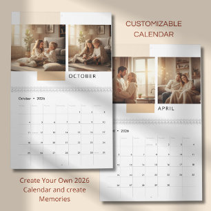 Calendário de Fotos Simples Moderno