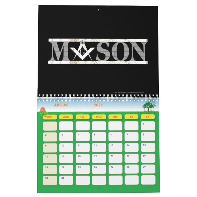 Calendário de Freemasons (Ago 2026)