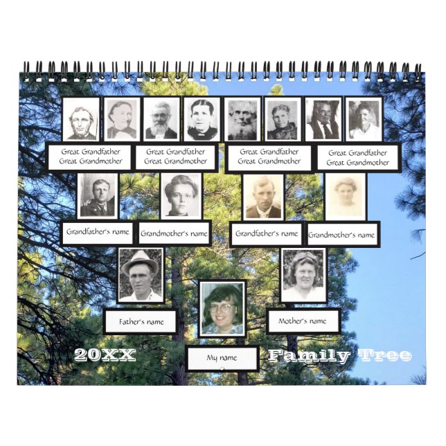 Calendário de Fundo da Árvore de Fotografias de Do (Capa)