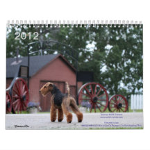 Calendário de galês Terrier 2012 por Darwyn