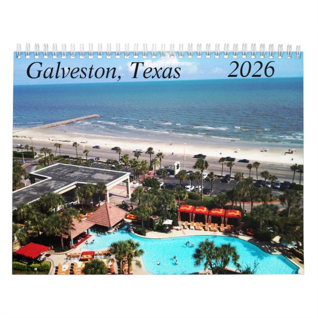 Calendário de Galveston, Texas 2026 (Capa)