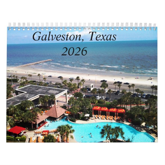 Calendário de Galveston, Texas 2026 (Capa)