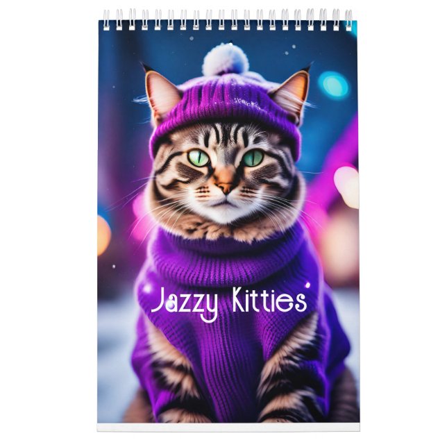 Calendário de Gatinhos Jazzy (Capa)