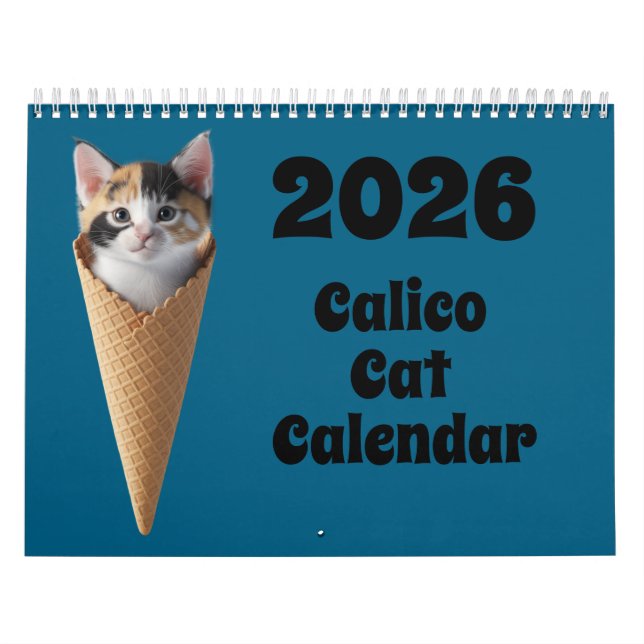 Calendário de Gato Calico (Capa)