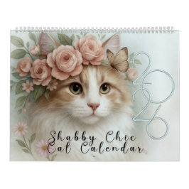 Calendário de Gato de chique 2026