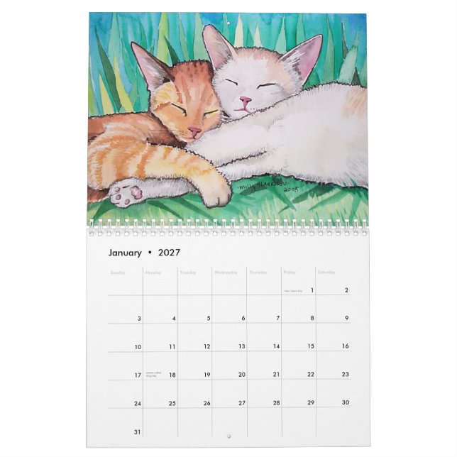 Calendário de Gatos 2013 por Molly Harrison (Jan 2027)