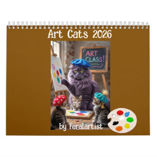 Calendário de Gatos Artísticos