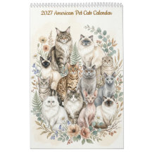Calendário de Gatos de Estimação Americanos - Pági
