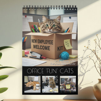 Calendário de Gatos Divertidos do Escritório 2027