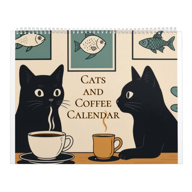 Calendário de Gatos e Café (Capa)