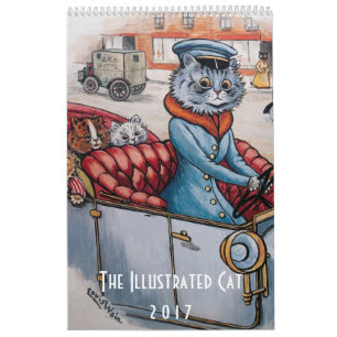 Calendário de Gatos Ilustrados - Louis Wain