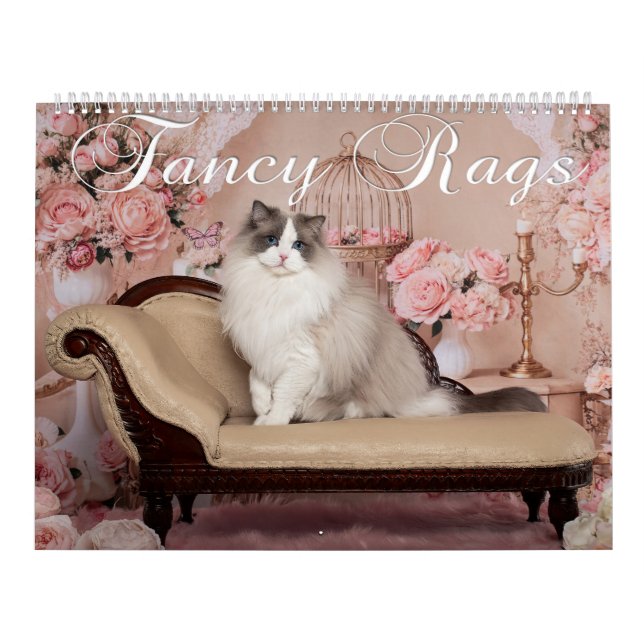 Calendário de Gatos Ragdoll Fancy Rags (Capa)