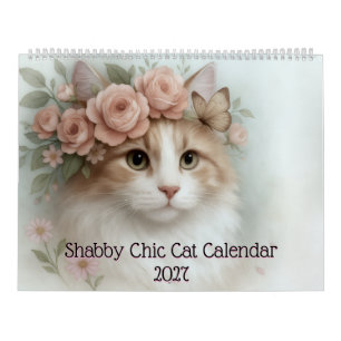 Calendário de Gatos Shabby Chic 2027