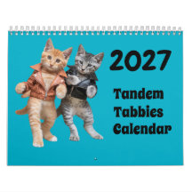 Calendário de Gatos Tandem Tabbies 2027