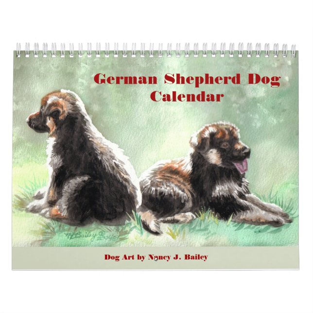 Calendário de German shepherd (Capa)