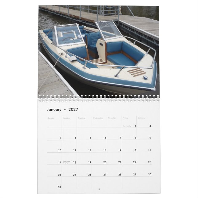 Calendário de Glastron de 2011 clássicos (Jan 2027)