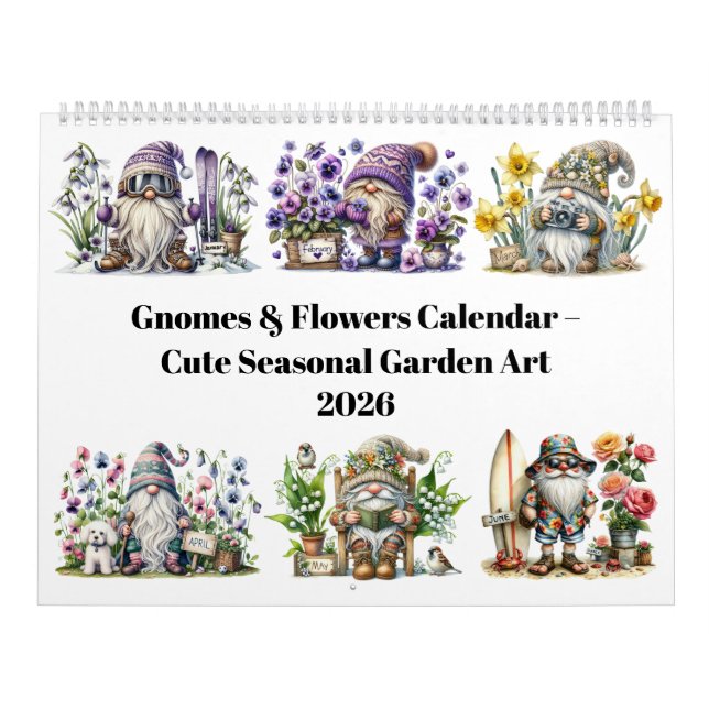Calendário de Gnomos e Flores de Nascimento de 202 (Capa)