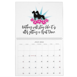 Calendário de Gráficos Great Dane
