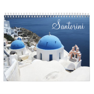 Calendário de Grécia Santorini