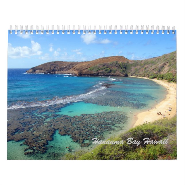 Calendário de Havaí da baía de Hanauma (Capa)