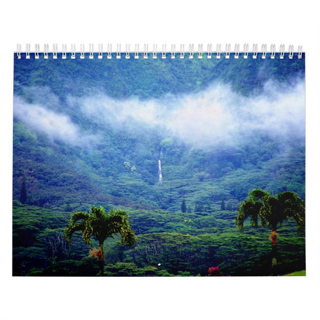 Calendário de Havaí do vale de Manoa (Capa)