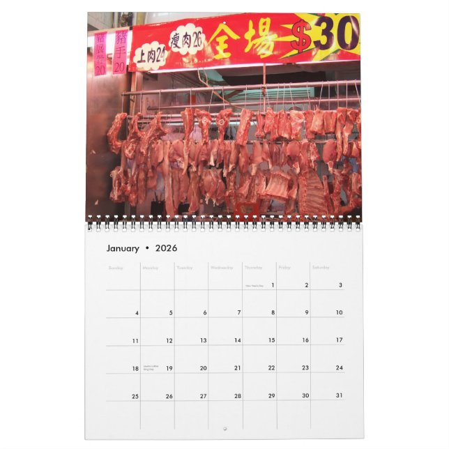 Calendário de Hong Kong, calendário China do (Jan 2026)