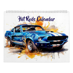Calendário de Hot Rods de Grande Tamanho