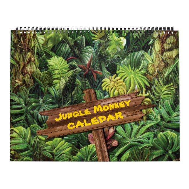 Calendário de Ilustração de Arte de Macaco Selvage (Capa)