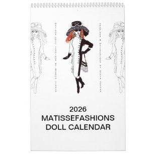Calendário de Ilustração de Moda Matisse 2026