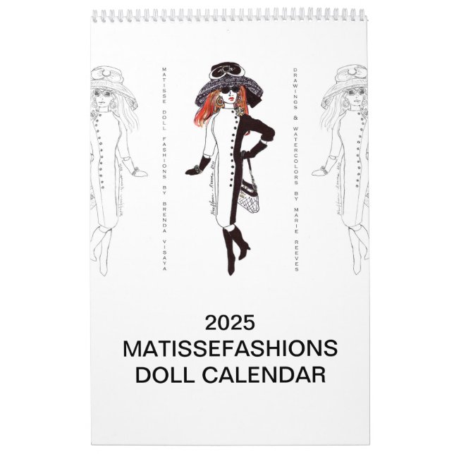 Calendário de Ilustração MatisseFashions 2025 (Capa)