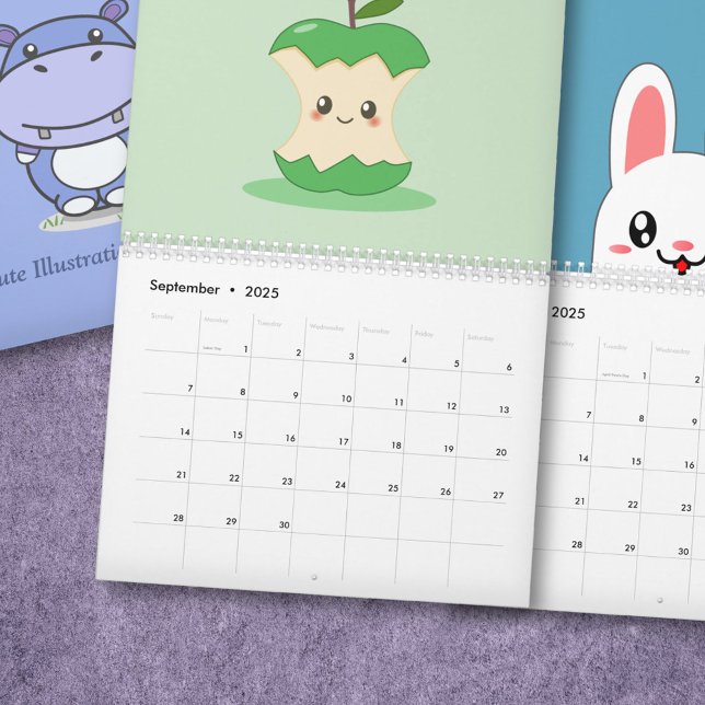 Calendário de Ilustrações de Cute (Cute Illustrations Calendar)