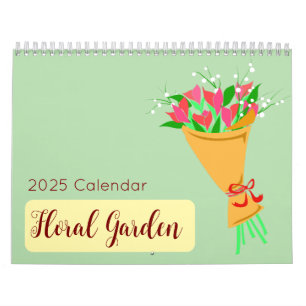 Calendário de Ilustrações do Jardim Floral 2025