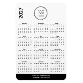 Calendário de Ímã de Logo Empresarial 2027