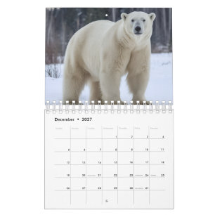 Calendário de imagens de animais