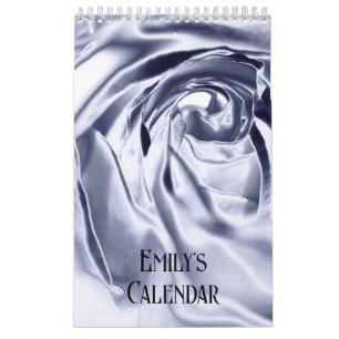 Calendário de Impressão de Rosa metálico
