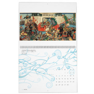 Calendário de Impressões de Woodblock Japonês U