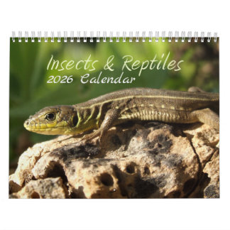 Calendário de Insetos e Répteis 2026