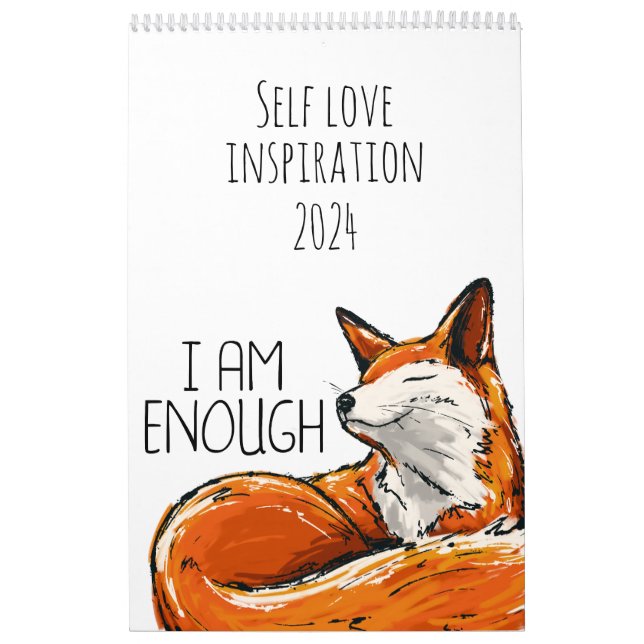 Calendário de inspiração de amor próprio 2024 (Capa)