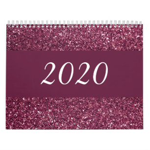 Calendário de inspiração glamouroso