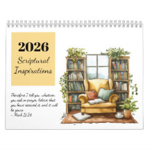 Calendário de Inspirações Escriturísticas em Aquar