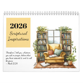Calendário de Inspirações Escriturísticas em Aquar