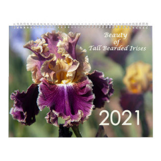 Calendário de Irises com Barras Altas para 2021