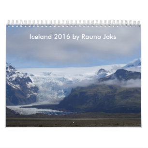 Calendário de Islândia 2016 do viagem por Rauno