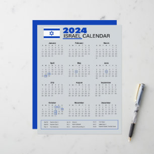 Calendário de Israel 2024 Feriados e observações