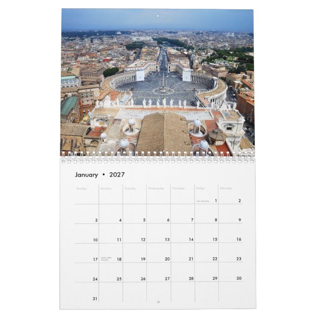 Calendário de Italia 2012 (Jan 2027)