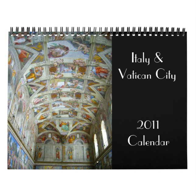 calendário de Italia & de vaticano 2011 (Capa)