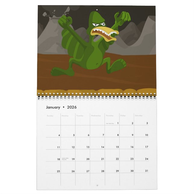 calendário de JakeWozniak.com 2012 (Jan 2026)