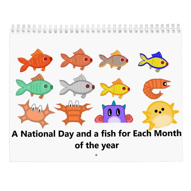 Calendário de Jogo de Peixe (Verso)