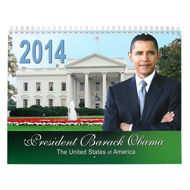 Calendário de Keepsaac Coletável de Obama 2014 (Capa)
